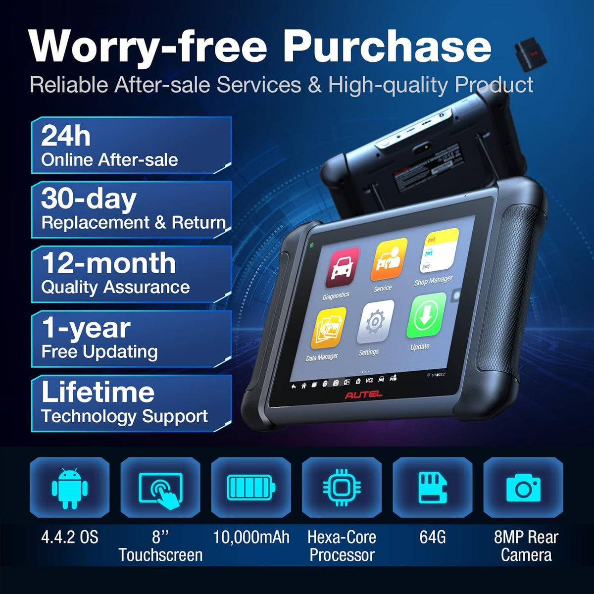 Autel Maxisys MS906S Auto Scanner with Bluetooth ECU Coding A4878