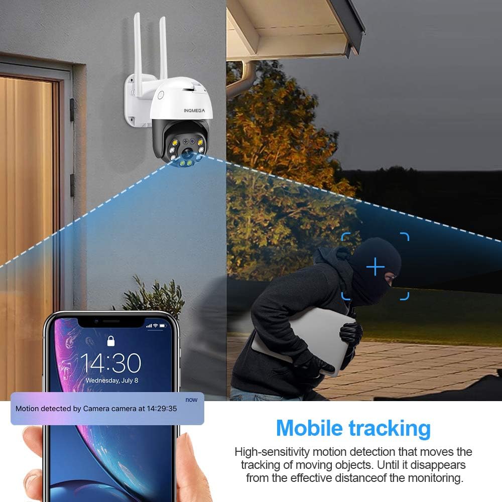 5MP PTZ WiFi Outdoor Security Camera N137196