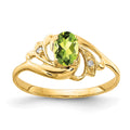 Oval Peridot Diamond Ring X5803