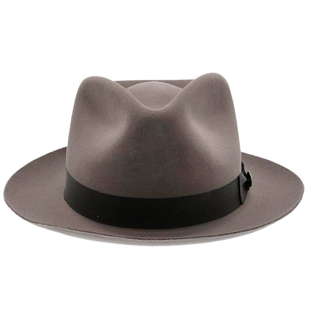 Fur Felt Fedora Hat Size 7 1/4 Caribou Y35498