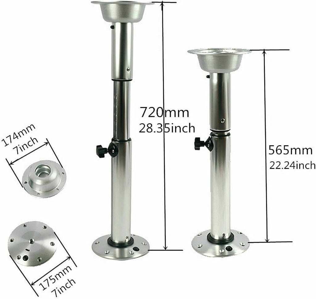 28Inch Adjustable Telescopic Pedestal with Mount Base Parts T15798