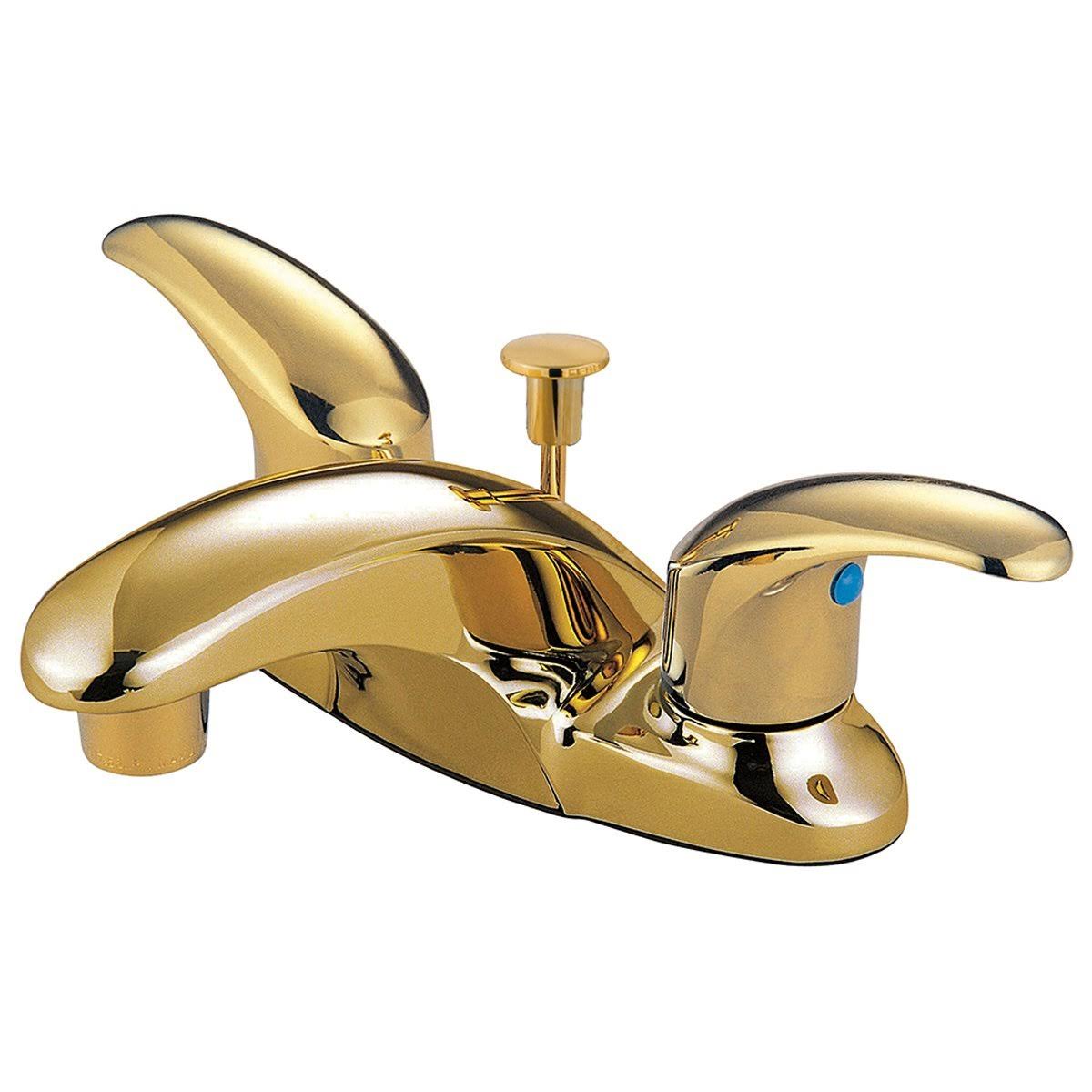 Satin Nickel Chrome Two-Handle Centerset Lavatory Faucet with Pop-Up N176