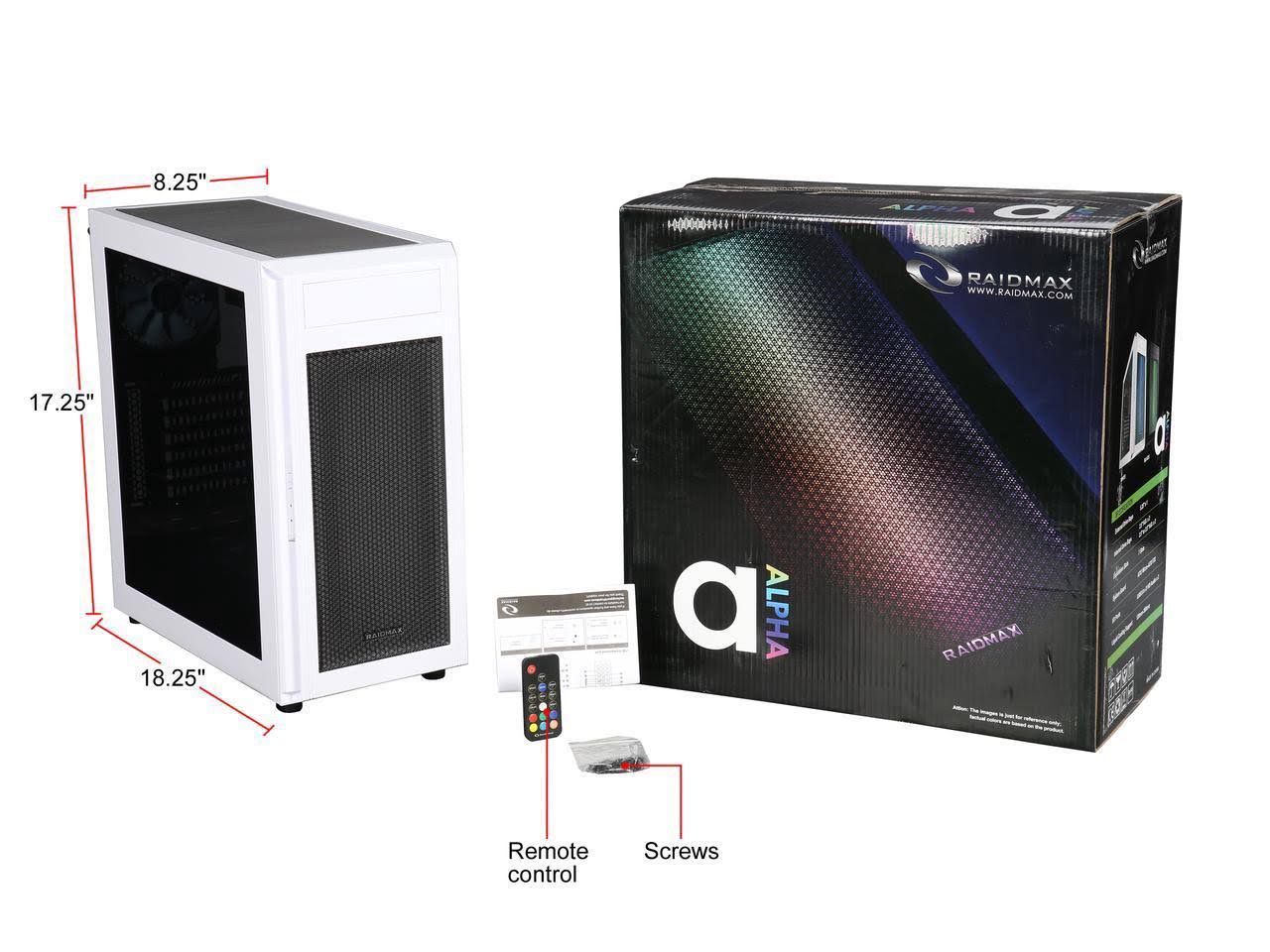 White Steel / Plastic ATX Tower Computer Case T13245