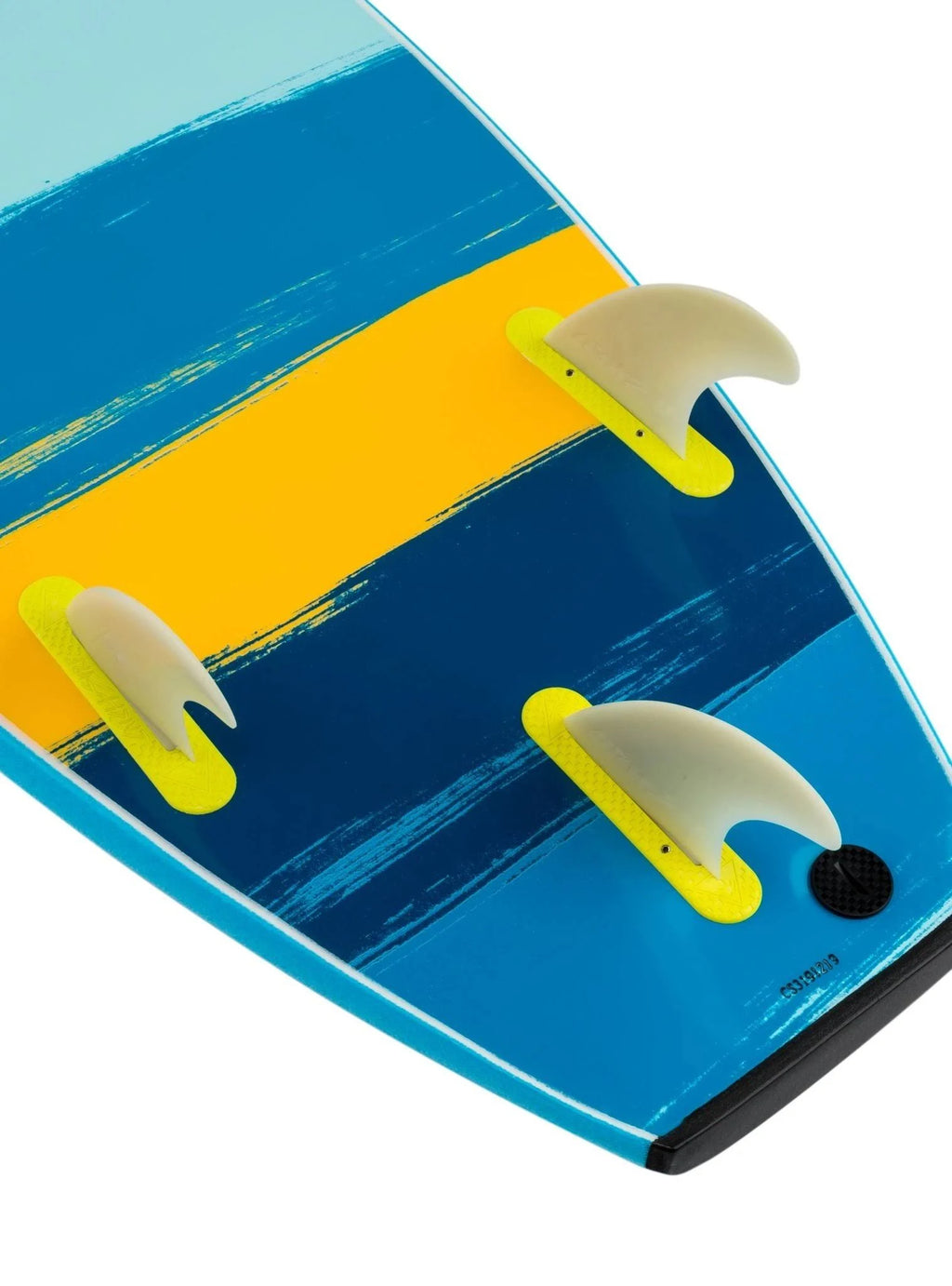 Electric Lemon/Stripe Surfboard B1112