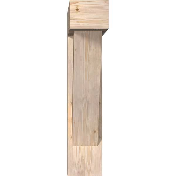 Traditional Block Smooth Bracket with Offset Brace, Douglas Fir C174254