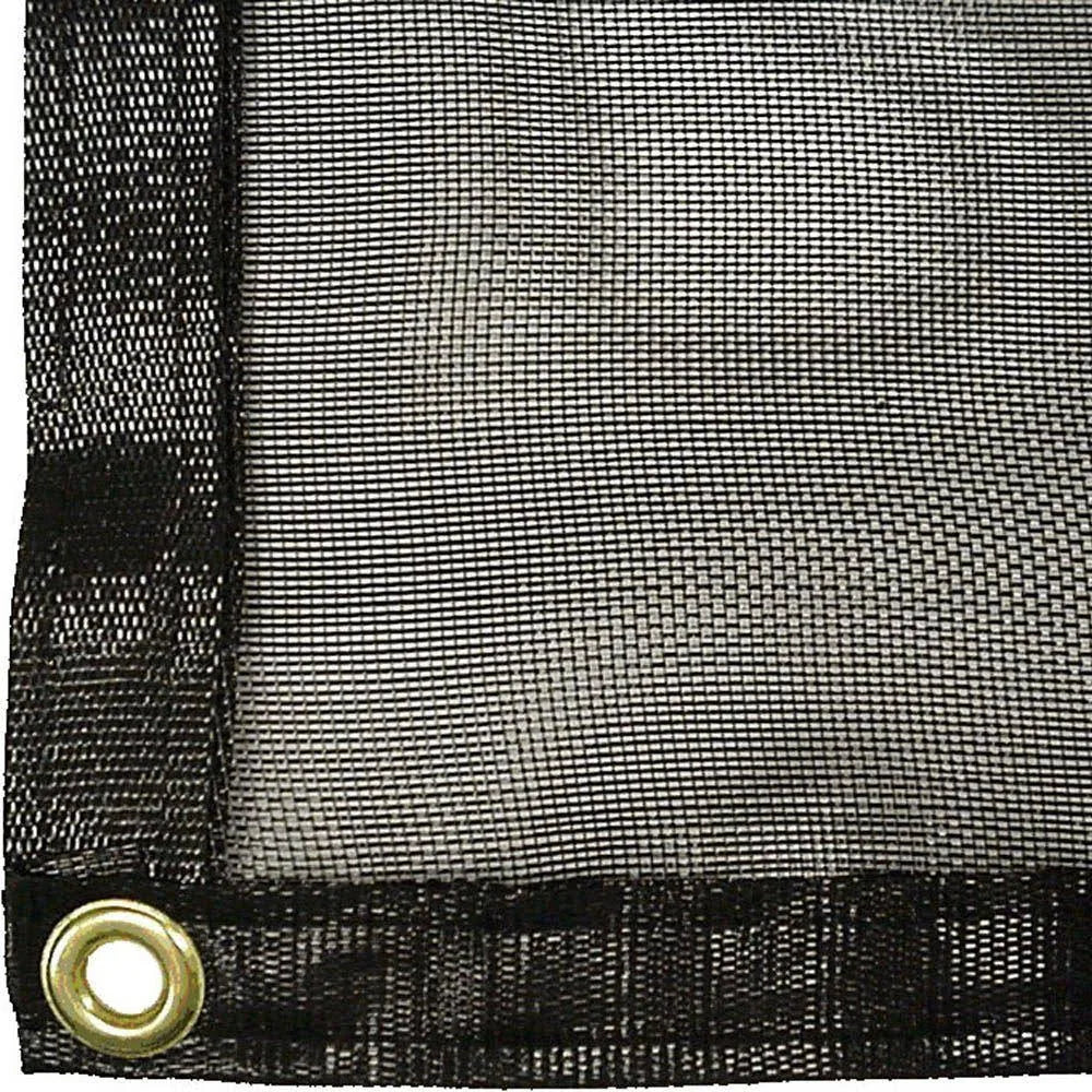 Knitted Shade Cloth with Grommets, 12 x 12, Black O411631