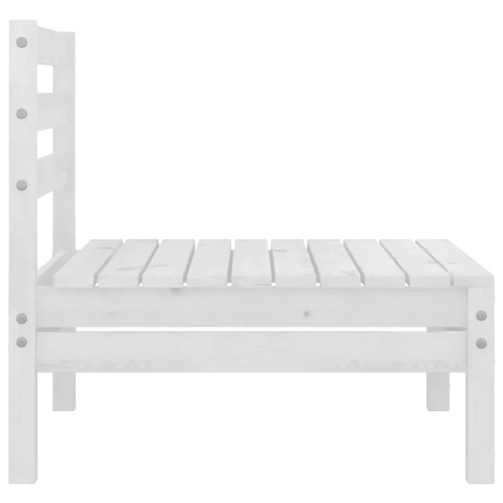White Solid Pinewood Patio Sofa L1266