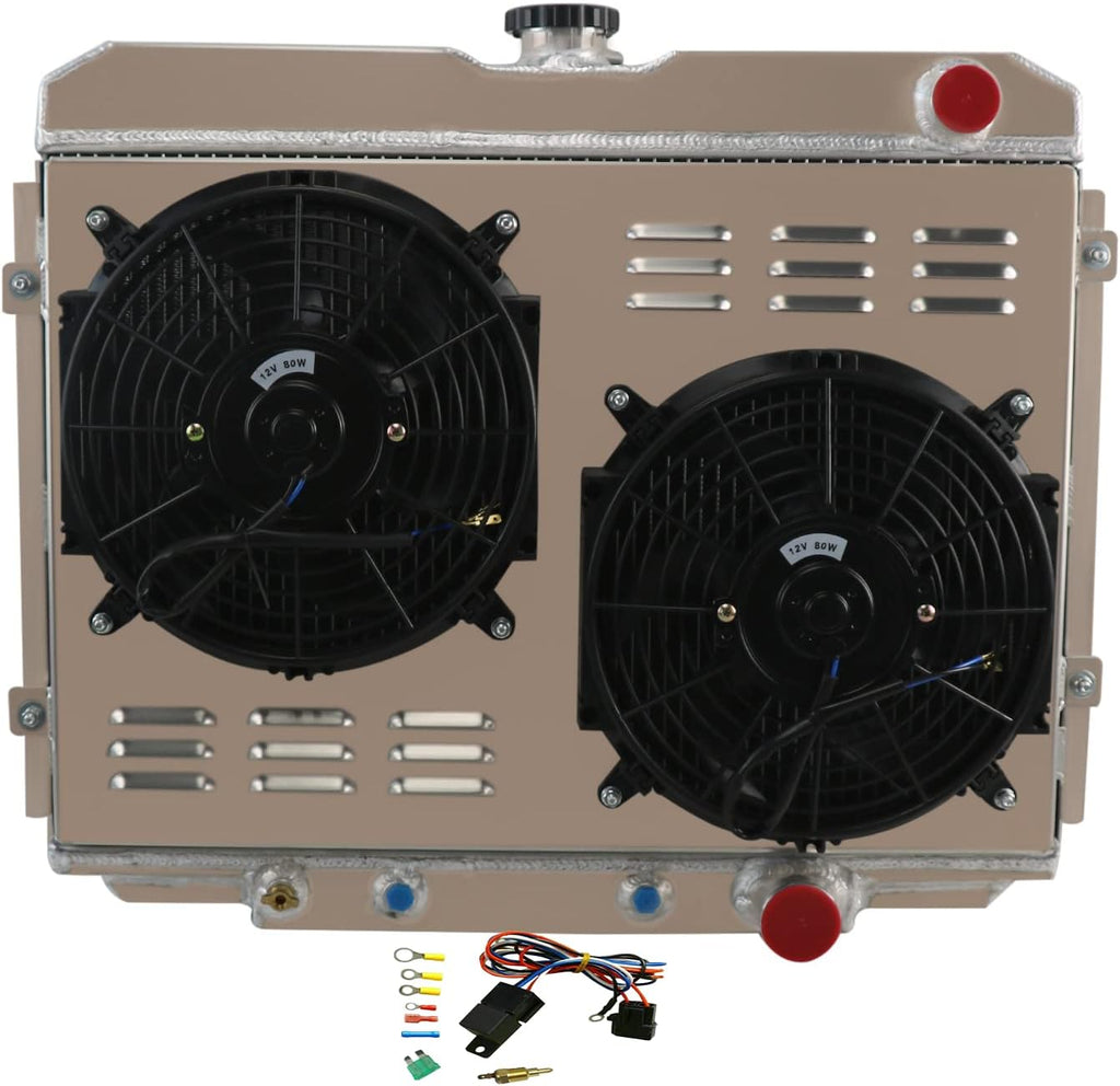 3 Row Aluminum Radiator with Shroud and Fan Y3779