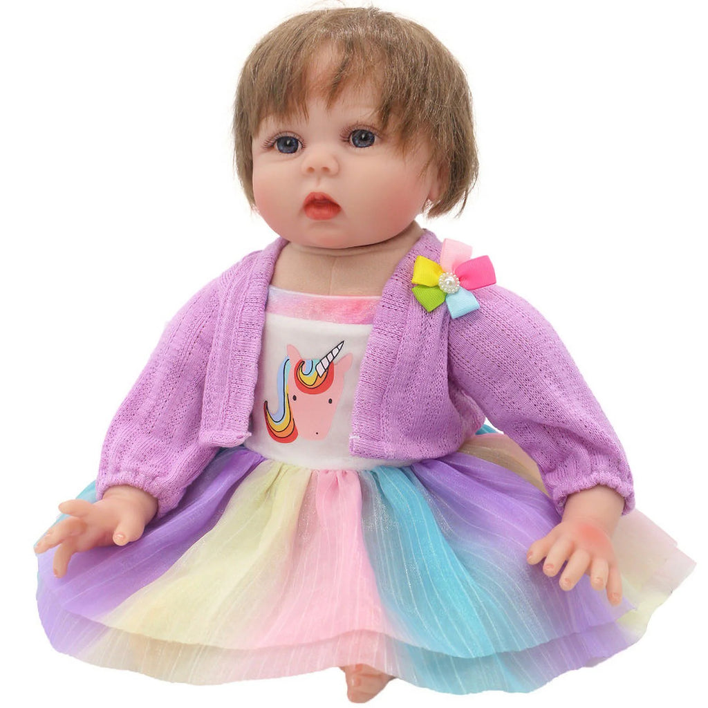 Rainbow Fluffy Skirt Doll Clothing B215301