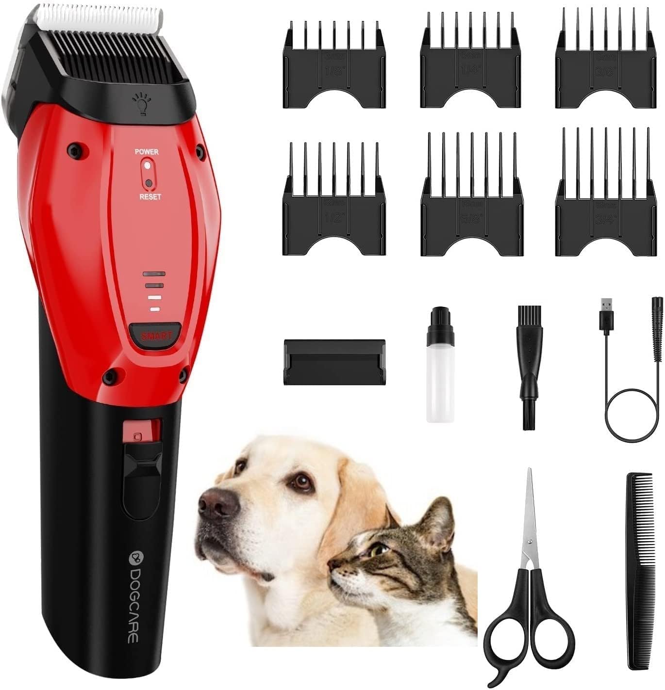 Dog Grooming Clippers with Rechargeable Battery J197
