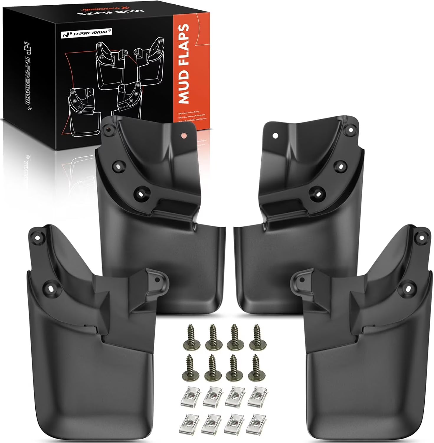 4-PC Molded Mud Flaps Splash Guards for Toyota Tacoma D327