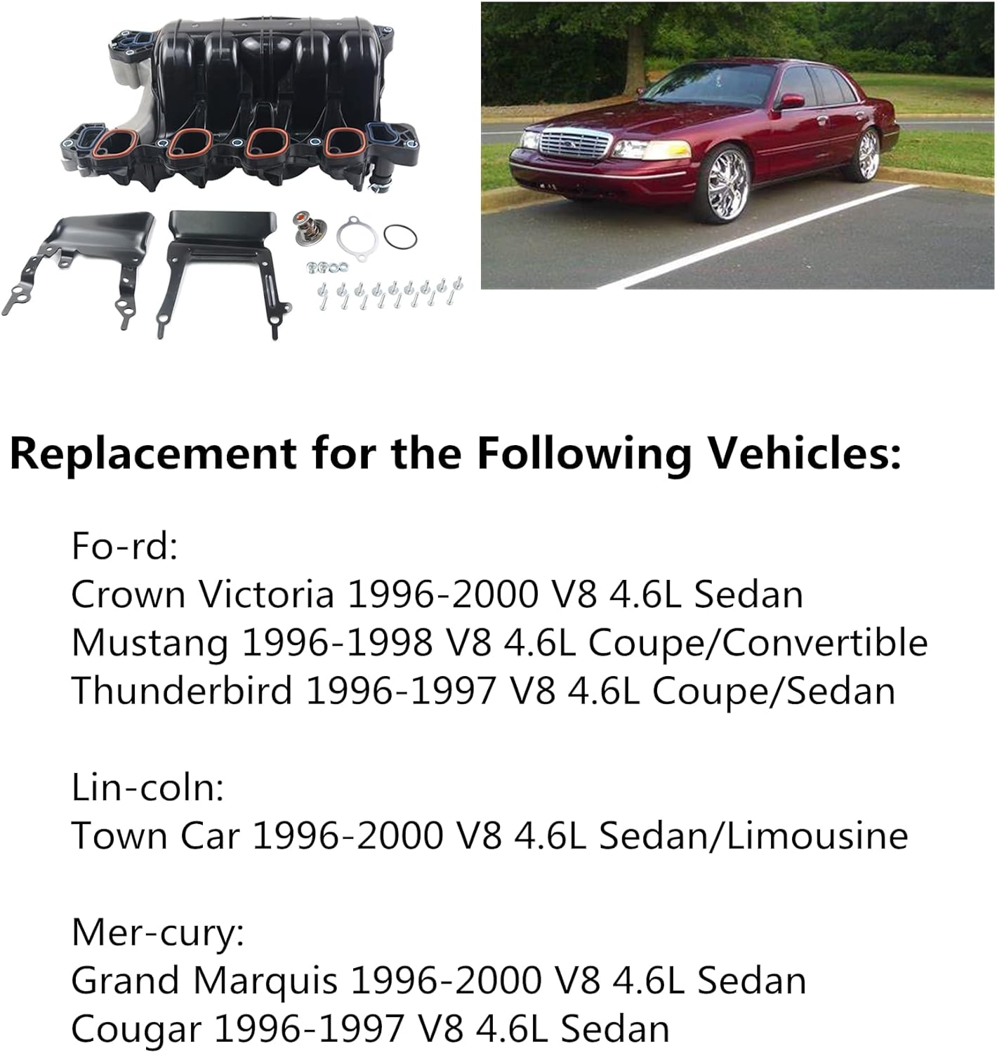 Upper Intake Manifold for V8 4.6L M325