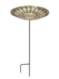 Brass Birdbath with Stake Y78271