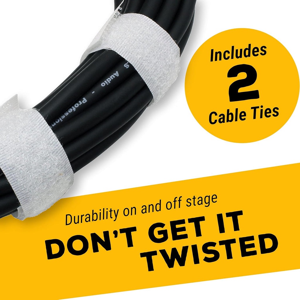 25ft XLR Male to XLR Female Black Microphone Cable - 10 PACK U8423
