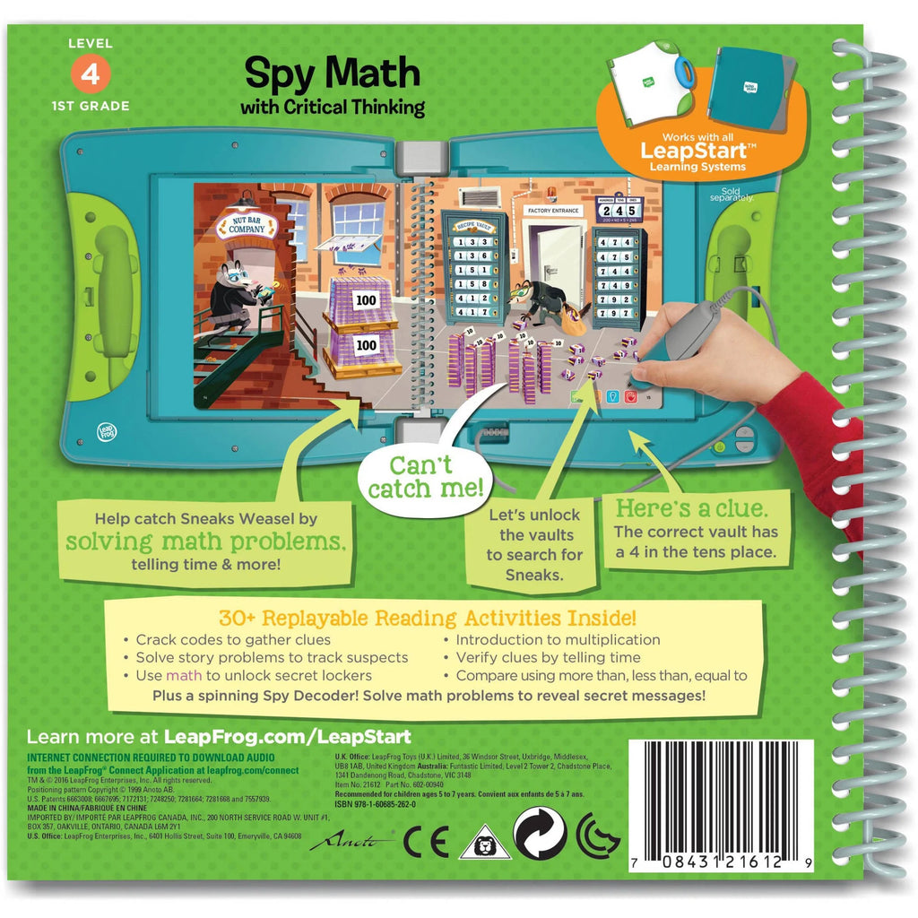 1st Grade Activity Book: Spy Math and Critical Thinking C69490