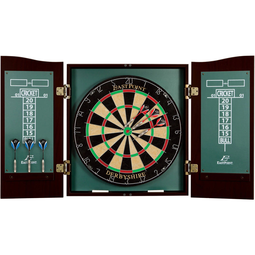 Derbyshire Dartboard & Cabinet Set Z65704