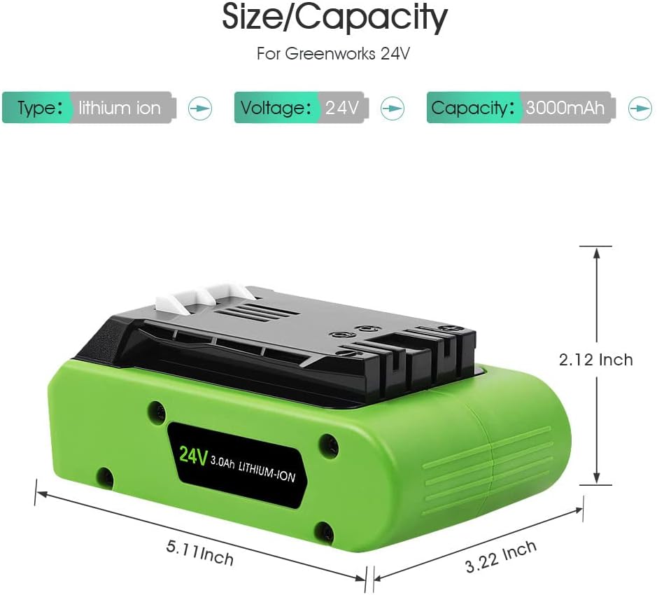 3.0Ah 24V Replacement Battery Pack of 2 M39113