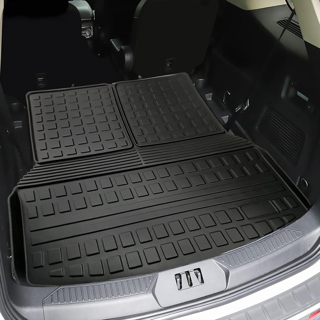 Black TPV Rear Trunk Cargo Mat, Pack of 2 C115