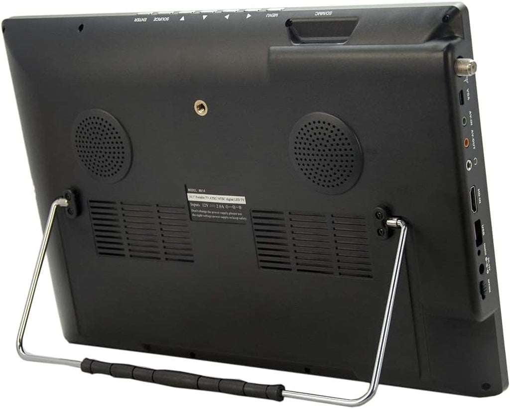 13.3 Portable Widescreen LED TV with HDMI and USB/SD Card Slot V876