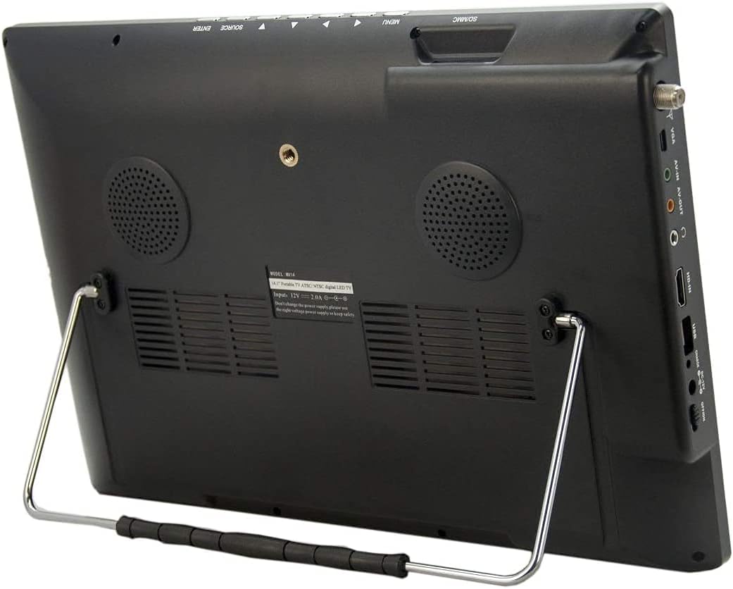 13.3 Portable Widescreen LED TV with HDMI and USB/SD Card Slot V876