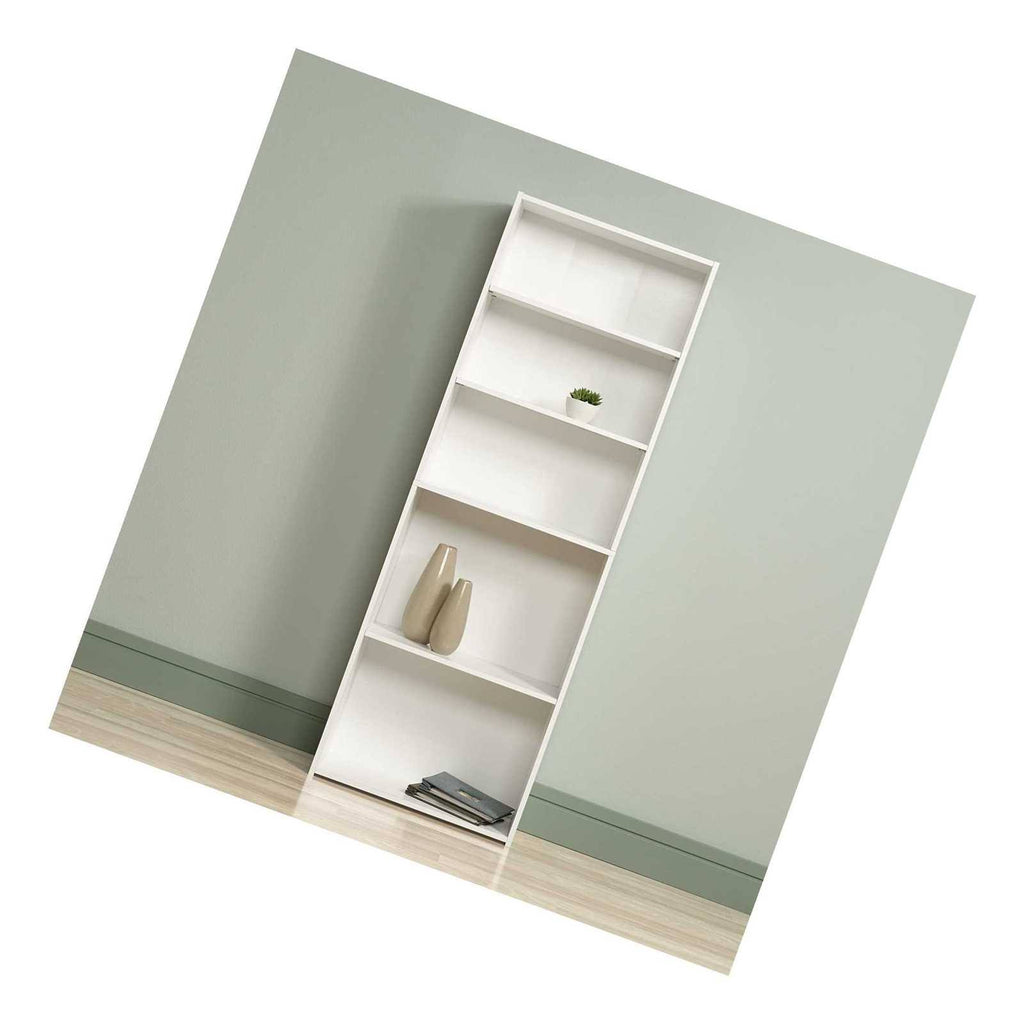 5-Shelf Bookcase, Soft White Finish M589