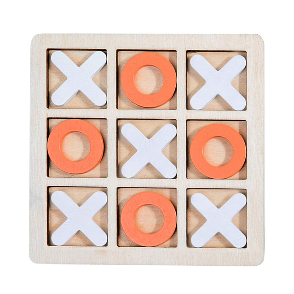 Wooden Board Game XO Chess Interactive Educational Toys Table Game P8032