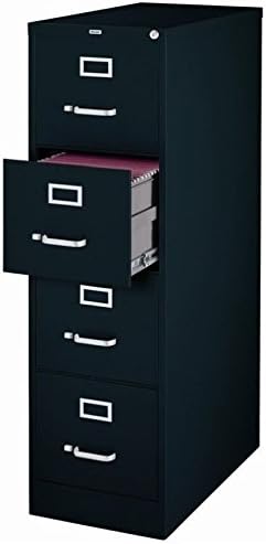 Black 4 Drawer Vertical File Cabinet S8621