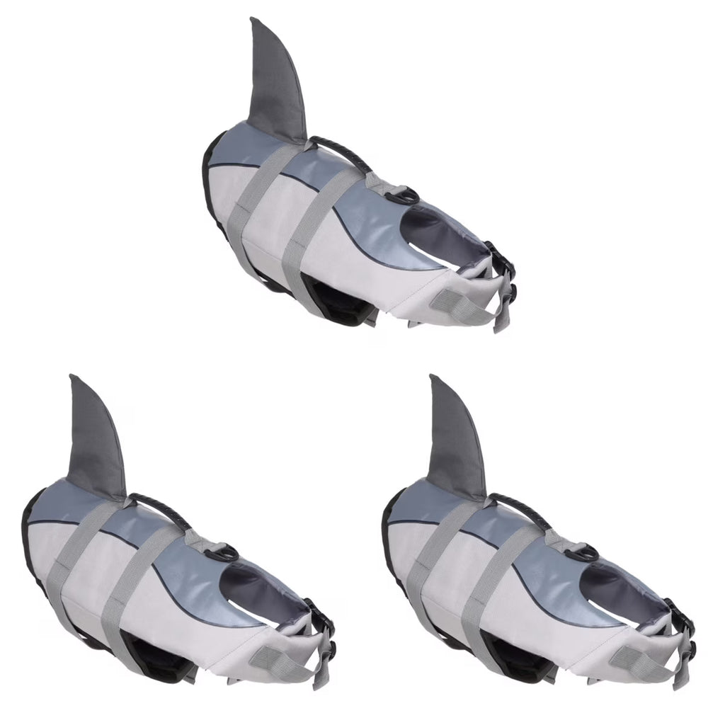 3pcs Dog Life Vest Reflective with Handle Pet Swimming Clothes L77264