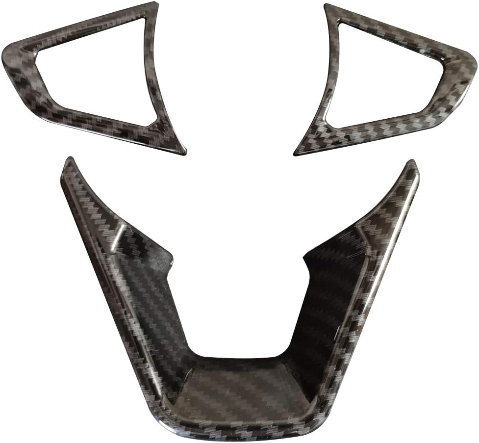 3PCS Carbon Fiber Steering Wheel Cover F943230