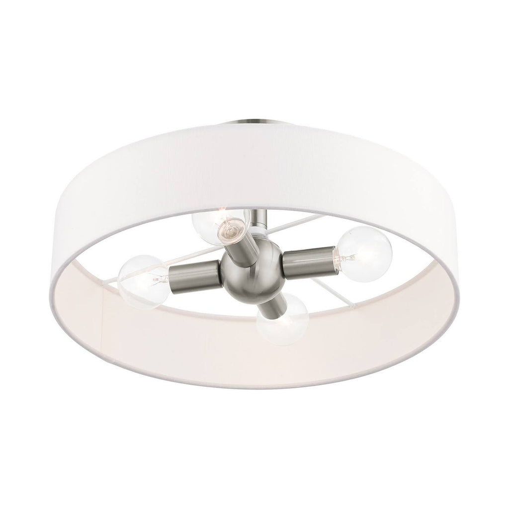 Brushed Nickel Semi Flush Mount Light Y96671