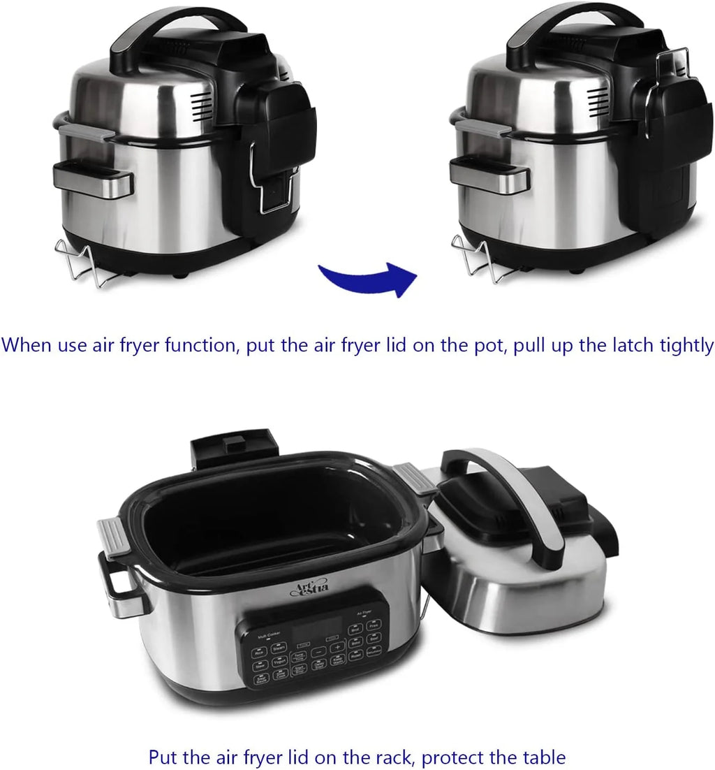 12-in-1 Multi Cooker with 6.5 QT Removable Cooking Bowl F7055