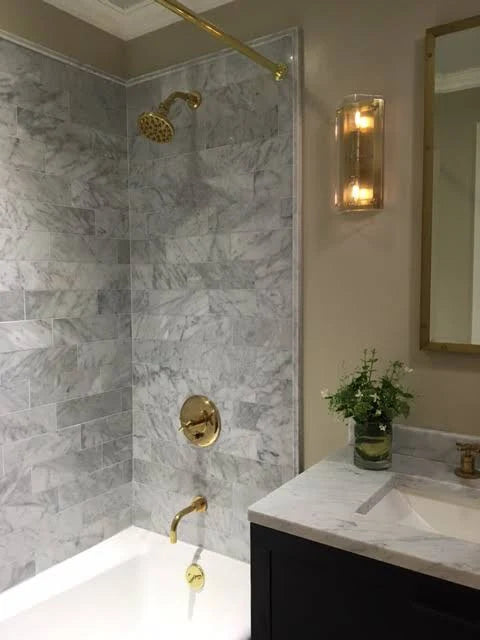 Carrara 6x18 Honed Marble Tile D8804