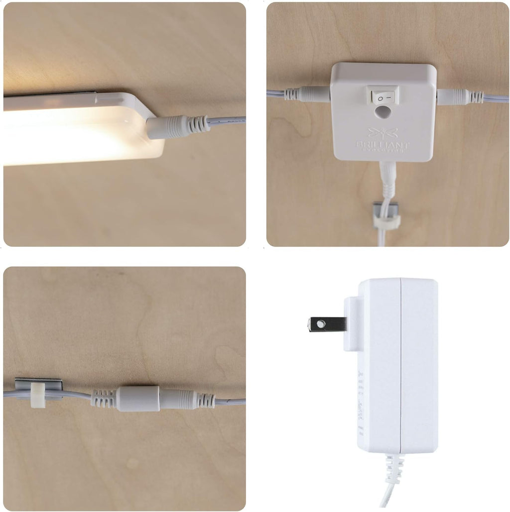 Wired LED Under Cabinet Light Kit with Remote Control 3 Bars T19296