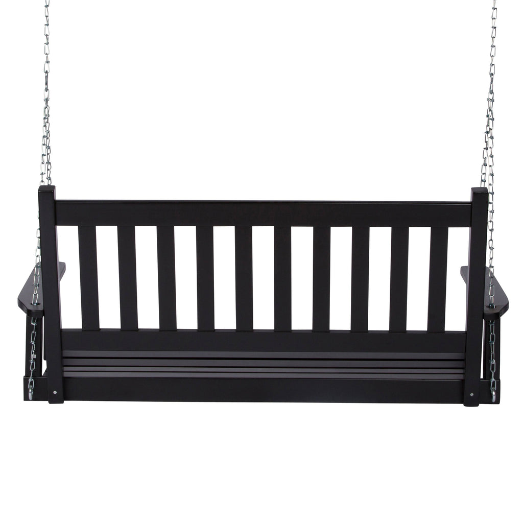 White Wood Porch Swing I87676