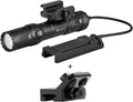 2000 Lumens Rechargeable Picatinny Rail Mounted Tactical Flashlight with Remote Pressure Switch B3864
