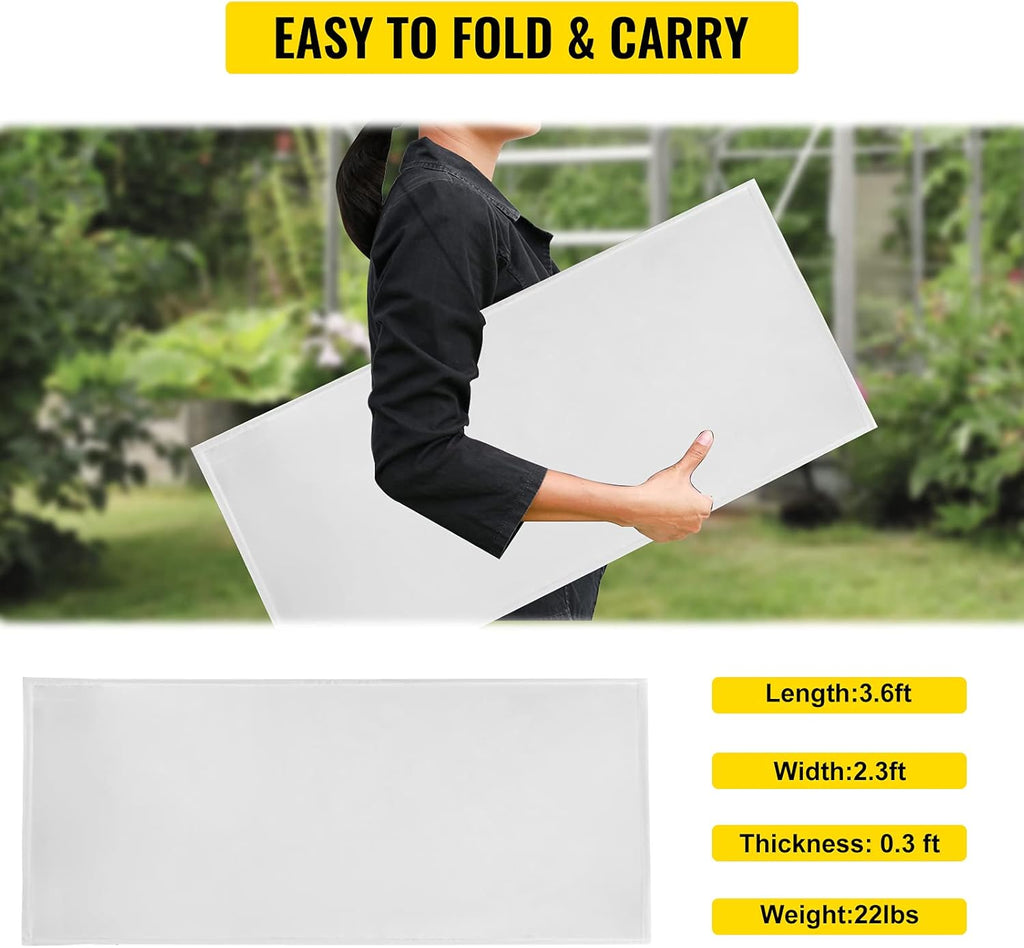 White and Black Portable DJ Facade Booth with Travel Bag X719