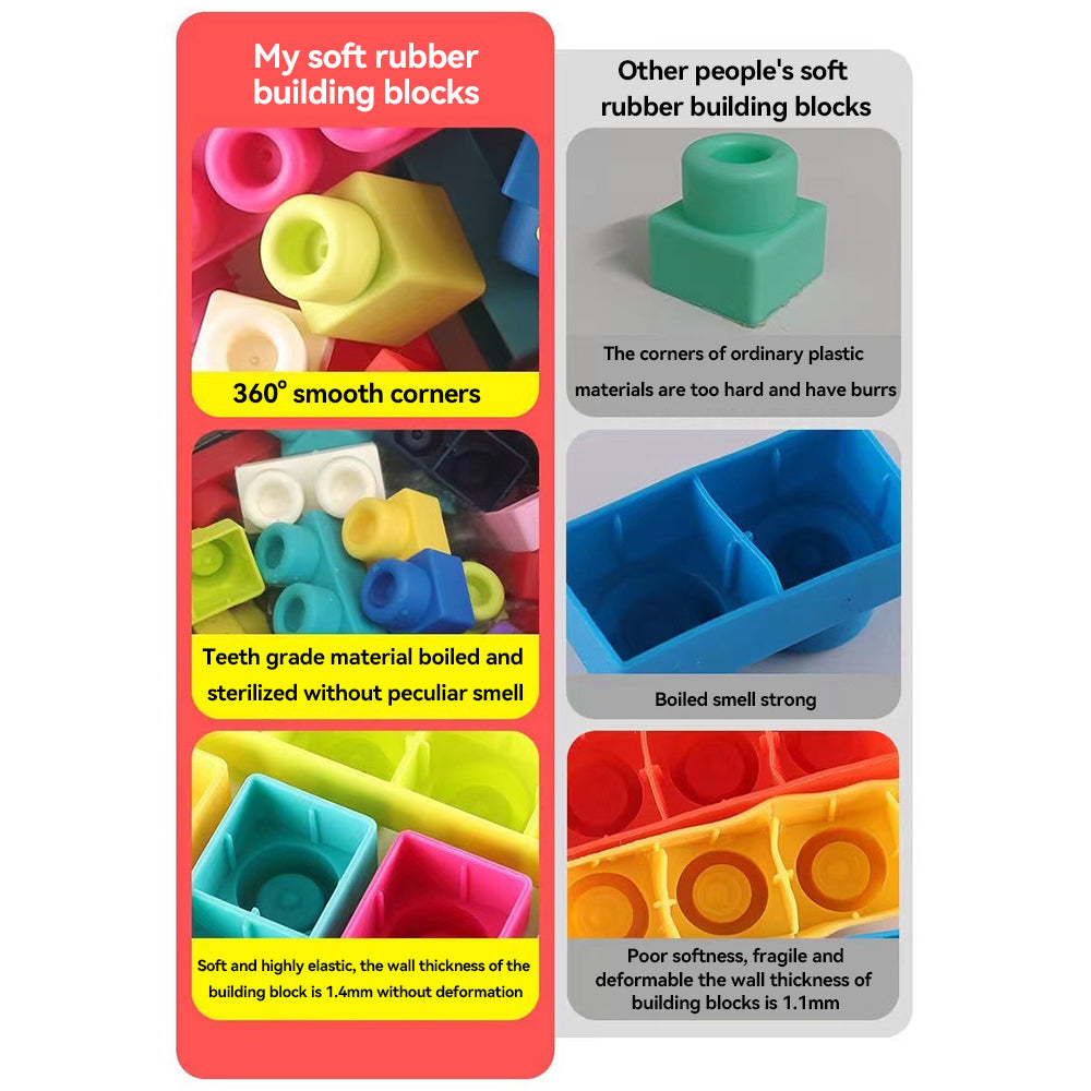 20 Pack Soft Stacking Building Blocks Toys E9586