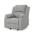 Gray Fabric Gliding Recliner Chair R87916