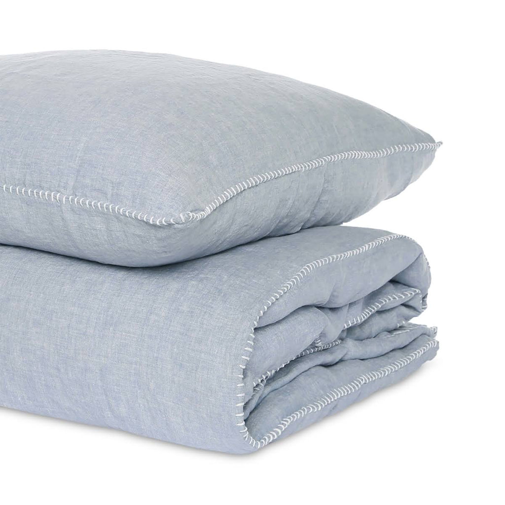 Prairie Stitch Duvet Cover Full/Queen Gray Y8040