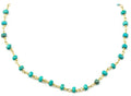 14k Gold Filled Turquoise Beaded Necklace, 18" R838331