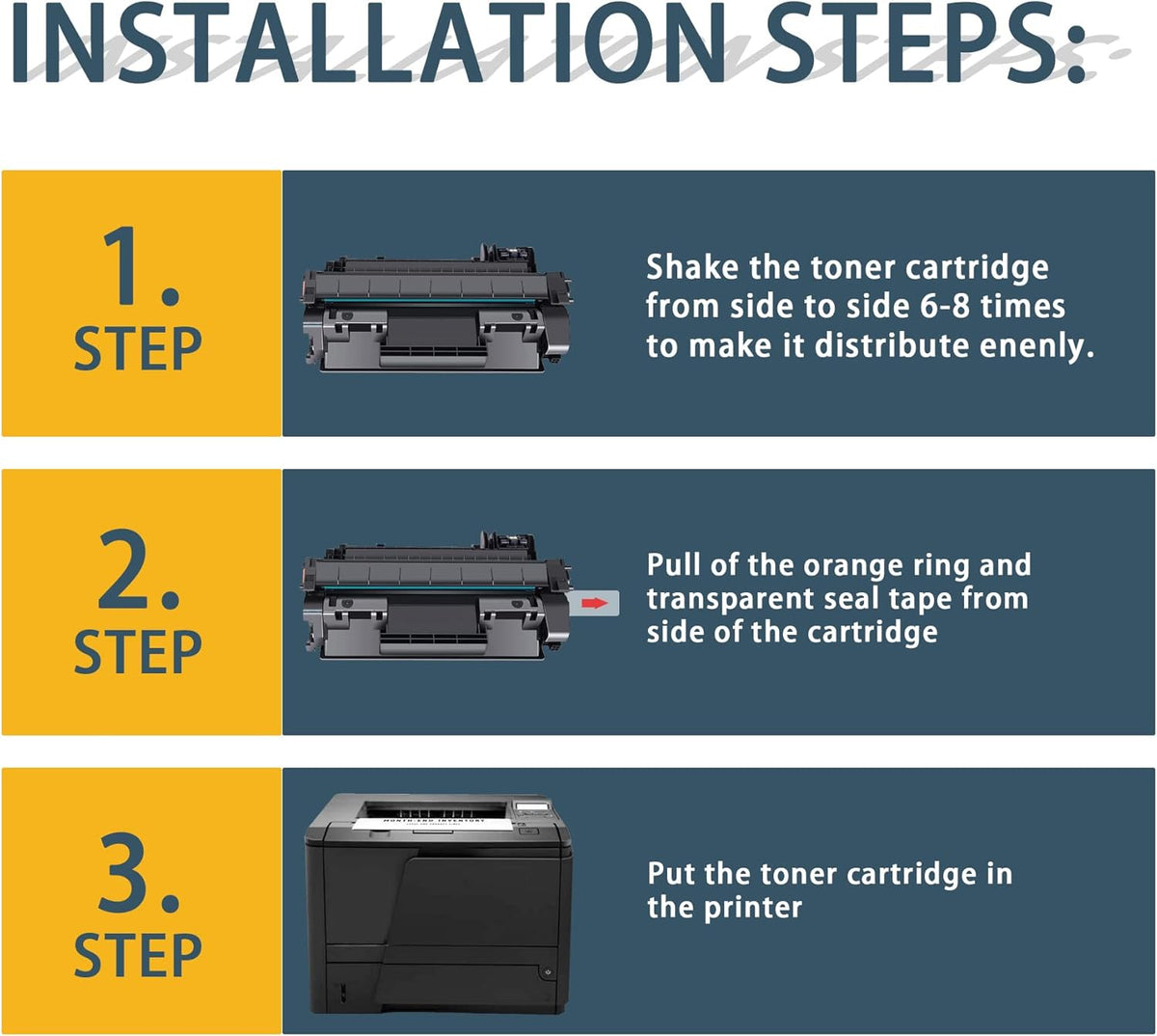 Black 2-Pack Toner Cartridge P464
