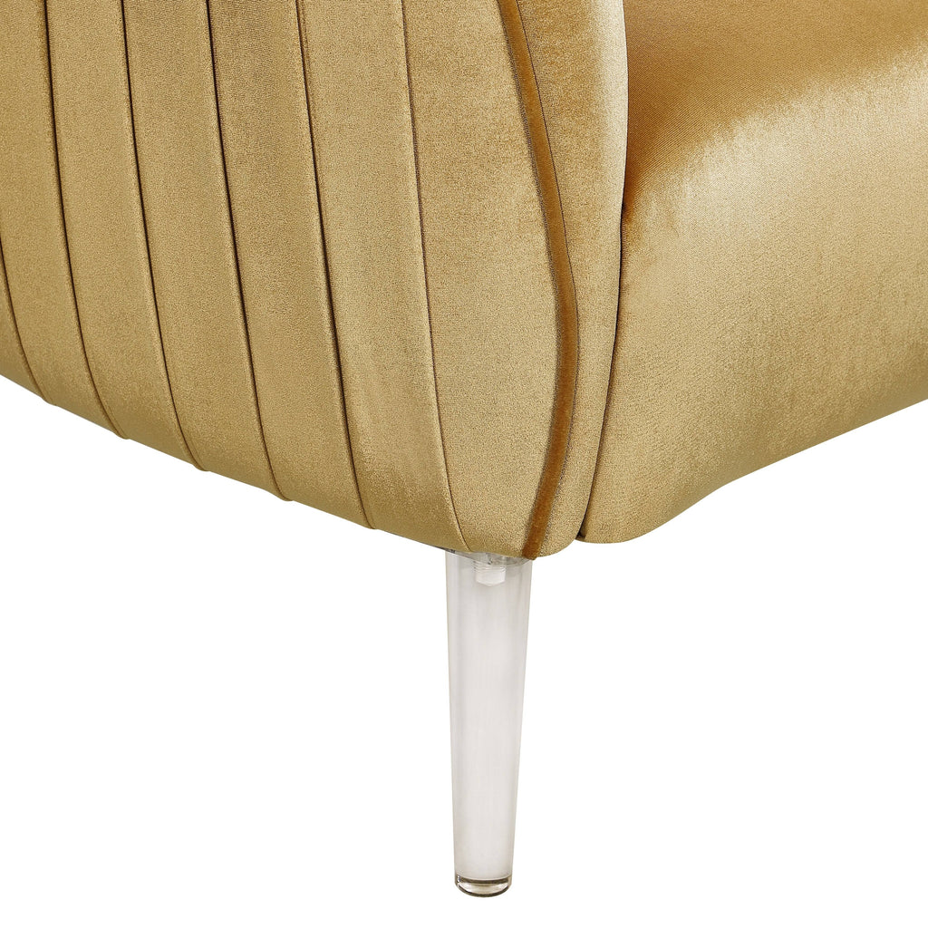 Black Velvet Curved Back Barrel Accent Chair X193086