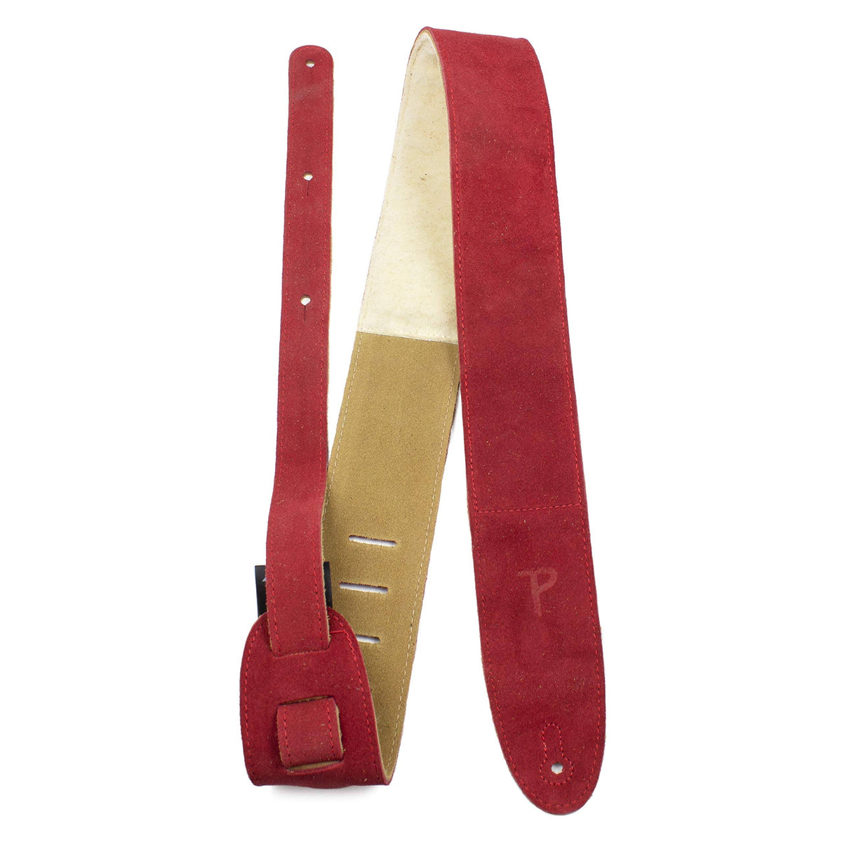 2.5-inch Soft Suede Guitar Strap with Sheep Skin Pad J147