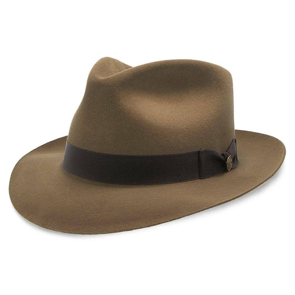 Fur Felt Fedora Hat Size 7 1/4 Caribou Y35498