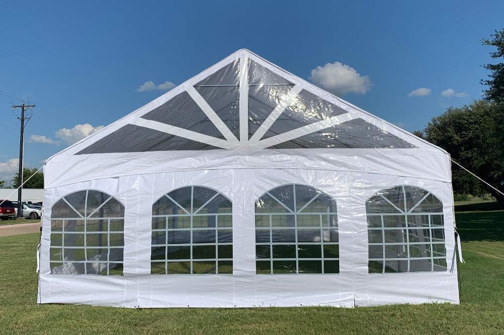 40'x20' PE Marquee Tent Gazebo Shelter with Storage Bags H878