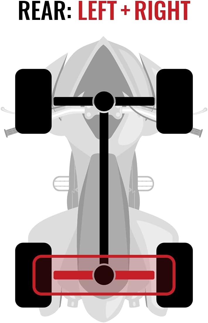 Rear Left Right Axles Pair for Polaris 700 Ranger 4X4 X3289