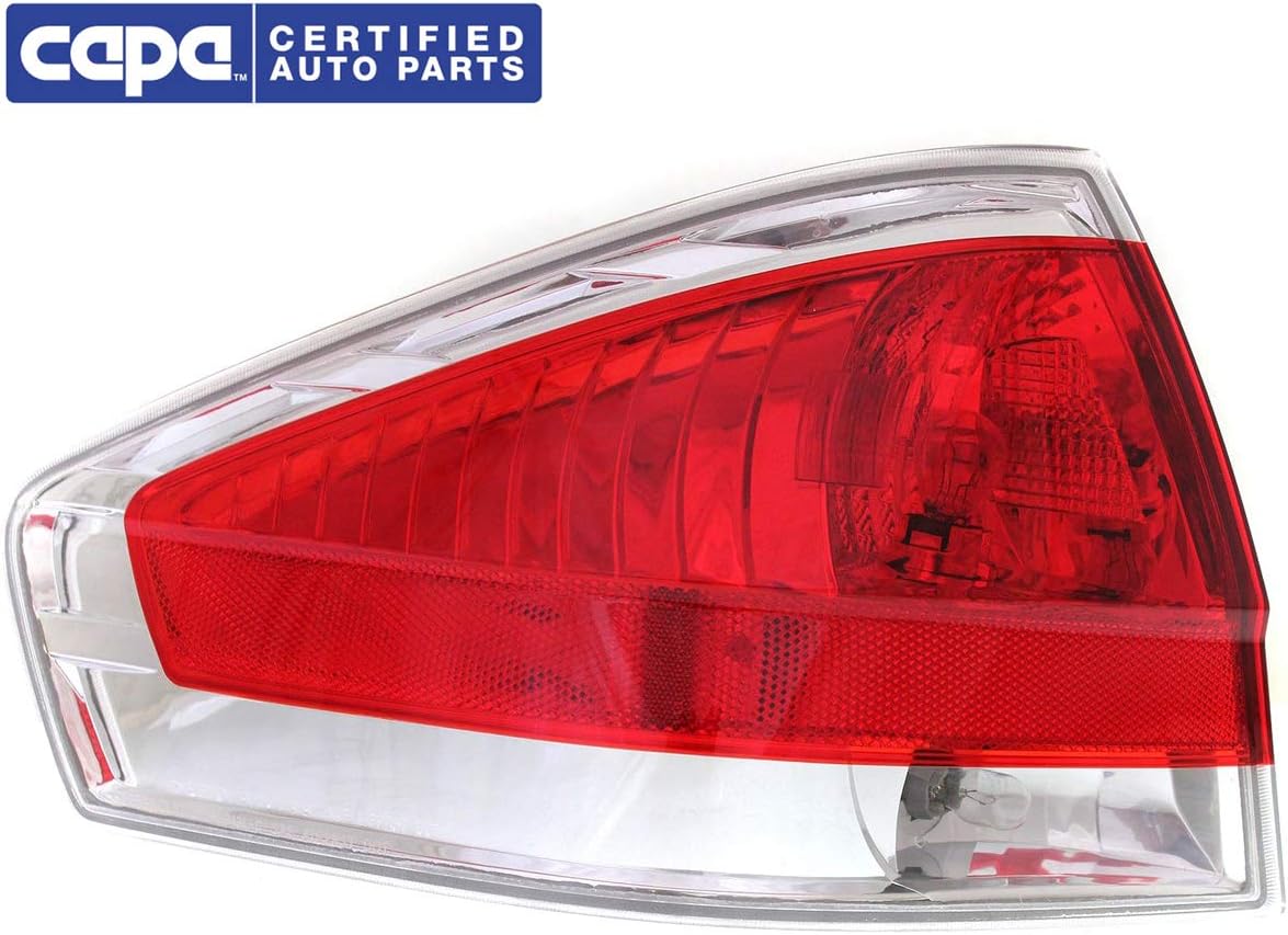 Tail Light Assembly Compatible with 2009-2011 Ford Focus Sedan Chrome Insert Driver Side Pack of 2 A46341