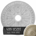 23 1/2x22OD x 3 7/8x22ID x 1x22P Hand-Painted Ceiling Medallion E327