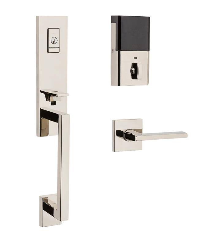 Oil Rubbed Bronze 3/4 Escutcheon Handleset with Lever Single Cylinder Y50618