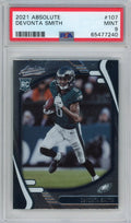 2021 Panini Absolute DeVonta Smith #107 Rookie RC Football Card PSA 9 Mint S3367